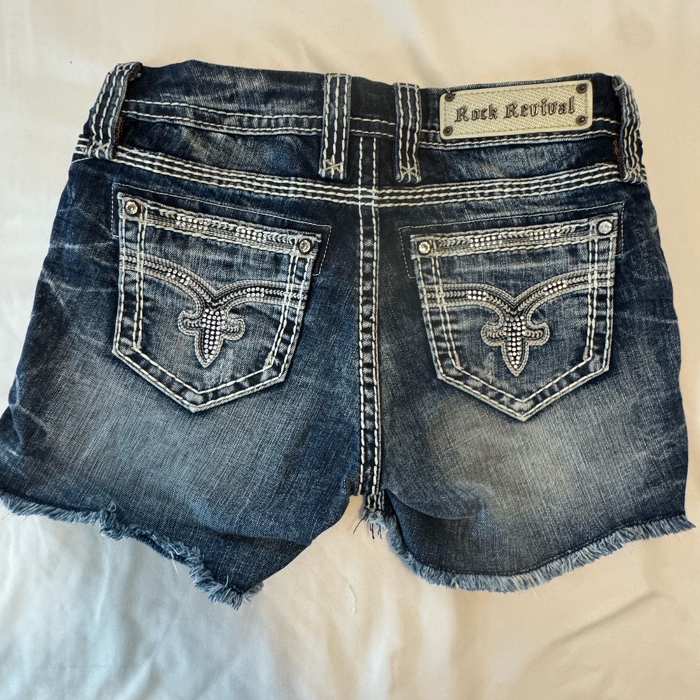 Rock Revival Women's Blue Denim Shorts